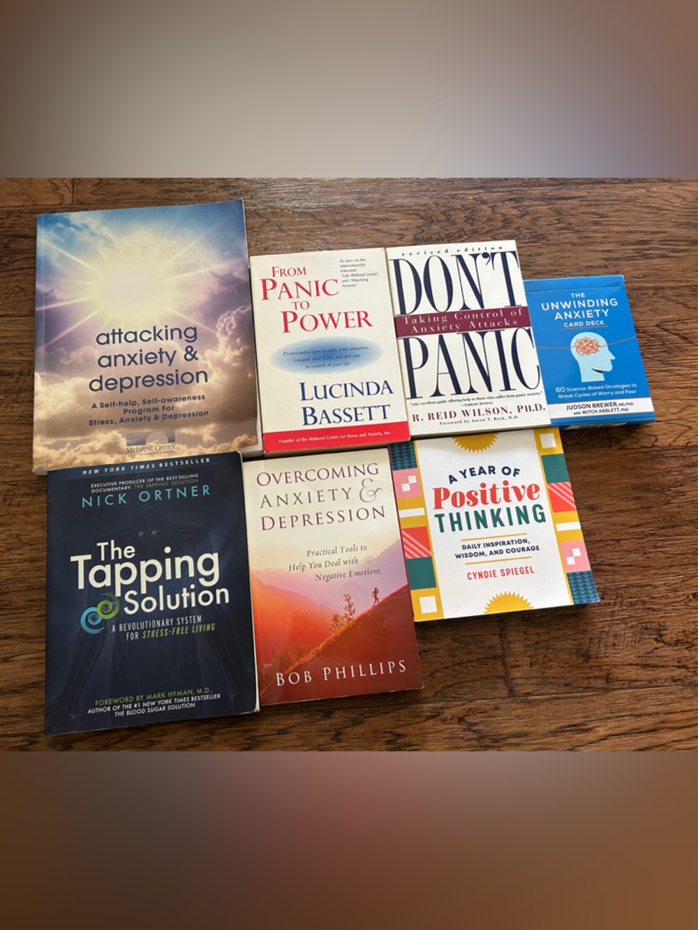 Collection of Self-Help Books on Anxiety & Depression